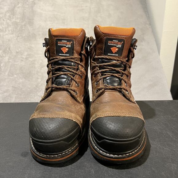 Herman Survivors Boots Mens 11 Waterproof Steel Toe Professional Work Leather - Picture 2 of 10